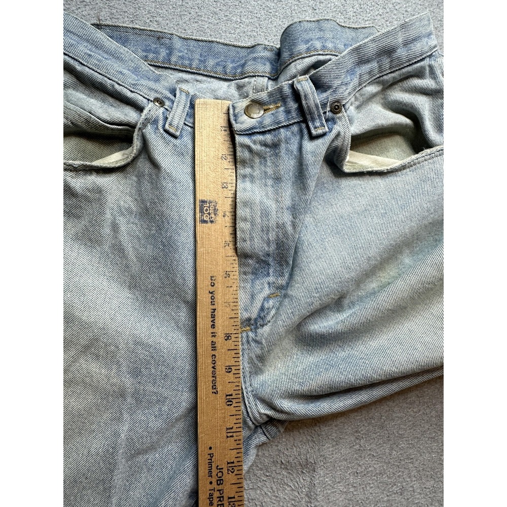 Wrangler Rugged Wear Jeans Mens 33x32(31x31) Light‎ Wash Straight Leg Distressed - Picture 6 of 14
